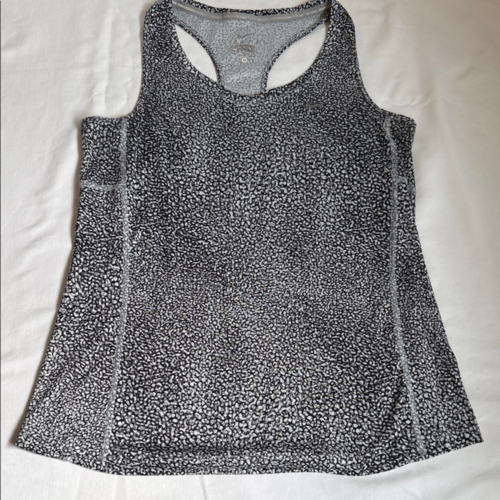 Nike Dri-FIT Black and White Patterned Tank